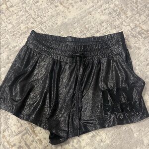 IVY PARK Women's Shimmering Black Athletic Shorts